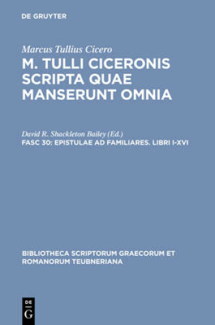 Cover of Epistulae Ad Familiares. Libri I-XVI