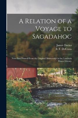 Book cover for A Relation of a Voyage to Sagadahoc