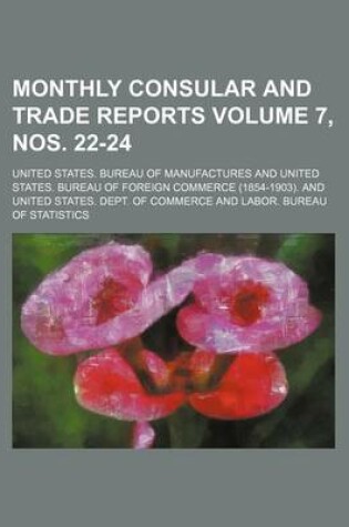 Cover of Monthly Consular and Trade Reports Volume 7, Nos. 22-24