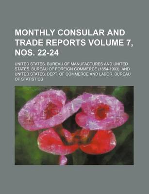 Book cover for Monthly Consular and Trade Reports Volume 7, Nos. 22-24