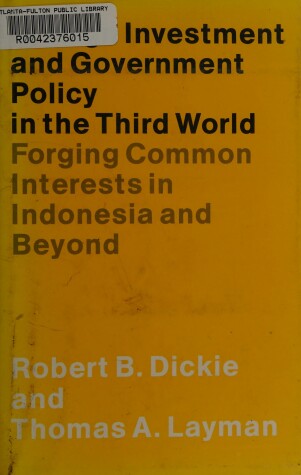 Book cover for Foreign Investment and Government Policy in the Third World