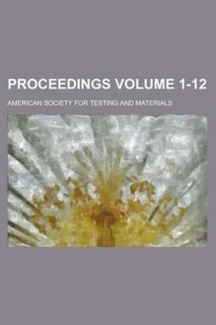 Cover of Proceedings Volume 1-12