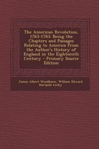 Cover of The American Revolution, 1763-1783