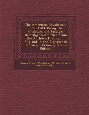 Book cover for The American Revolution, 1763-1783