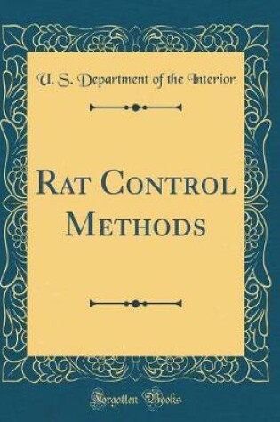 Cover of Rat Control Methods (Classic Reprint)