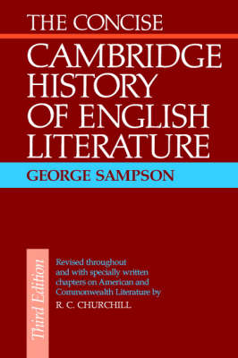 Book cover for The Concise Cambridge History of English Literature