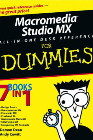 Cover of Macromedia Studio MX All-in-One Desk Reference For Dummies