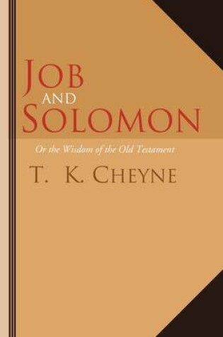 Cover of Job and Solomon