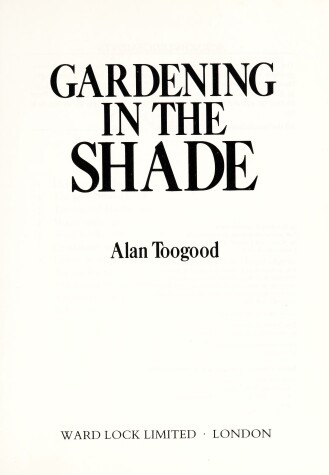 Book cover for Gardening in the Shade