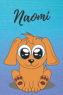 Book cover for Naomi dog coloring book / notebook / journal / diary