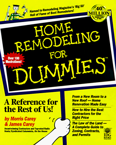 Book cover for Home Remodeling for Dummies