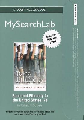 Book cover for MyLab Search with Pearson eText -- Standalone Access Card -- for Race and Ethnicity in the United States