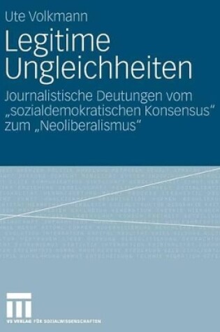 Cover of Legitime Ungleichheiten