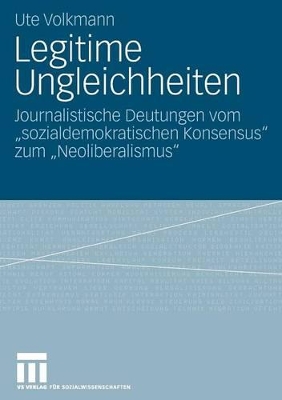 Book cover for Legitime Ungleichheiten