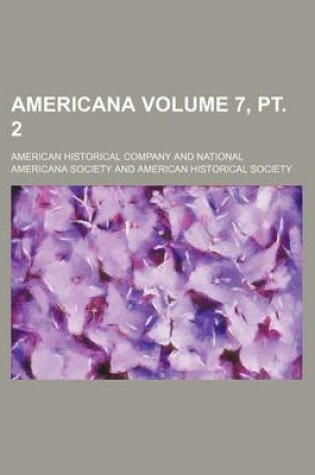 Cover of Americana Volume 7, PT. 2