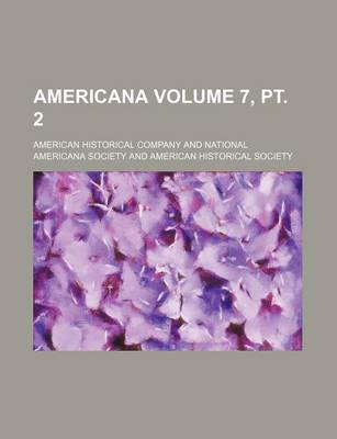 Book cover for Americana Volume 7, PT. 2