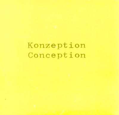 Book cover for More Konzeption Conception Now