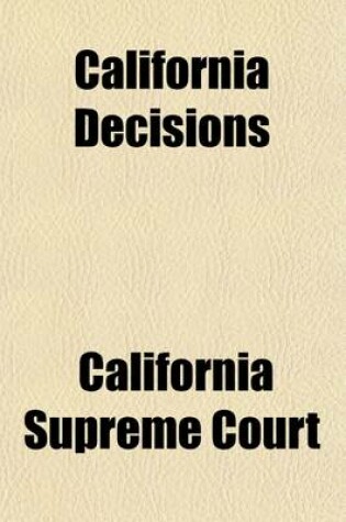 Cover of California Decisions (Volume 60)