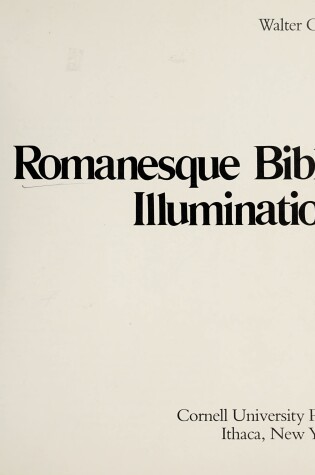 Cover of Romanesque Bible Illumination