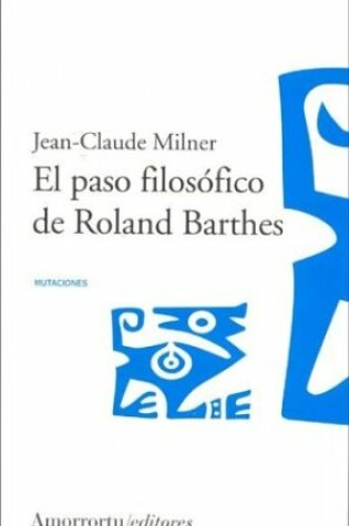 Cover of El Paso Filosofico de Roland Barthes