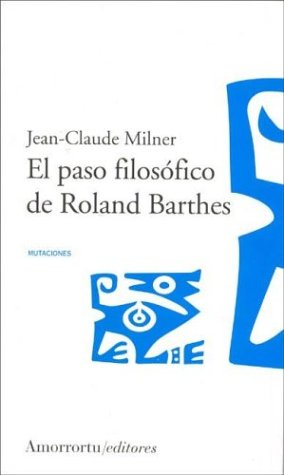 Book cover for El Paso Filosofico de Roland Barthes