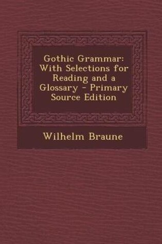 Cover of Gothic Grammar