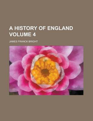 Book cover for A History of England Volume 4