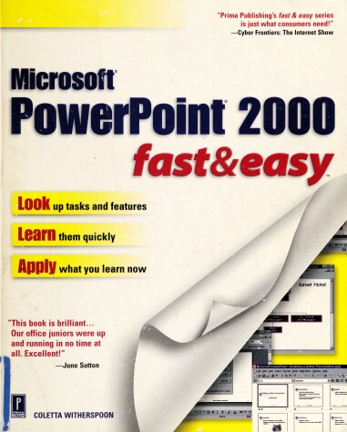 Book cover for PowerPoint X Fast and Easy