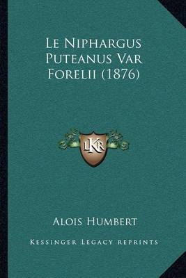 Book cover for Le Niphargus Puteanus Var Forelii (1876)