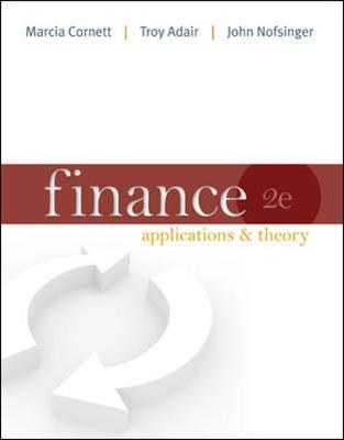 Book cover for Finance: Applications and Theory with Connect Access Card