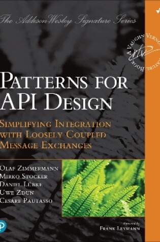 Cover of Patterns for API Design