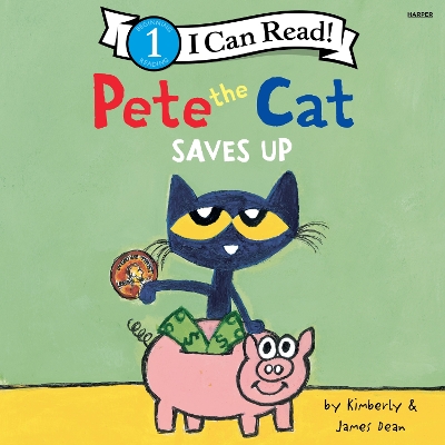 Book cover for Pete the Cat Saves Up