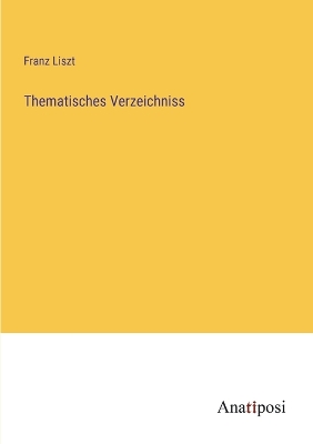 Book cover for Thematisches Verzeichniss