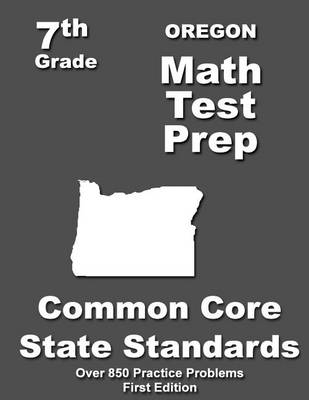 Book cover for Oregon 7th Grade Math Test Prep