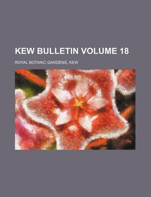 Book cover for Kew Bulletin Volume 18