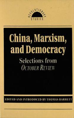 Book cover for China, Marxism and Democracy