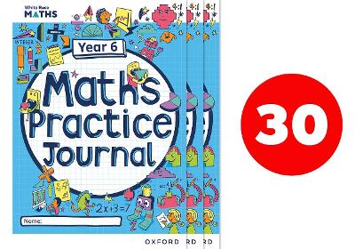 Book cover for White Rose Maths Practice Journals Year 6 Workbooks: Pack of 30