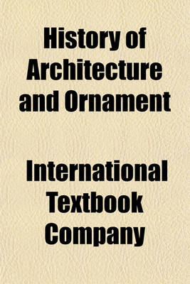 Book cover for History of Architecture and Ornament