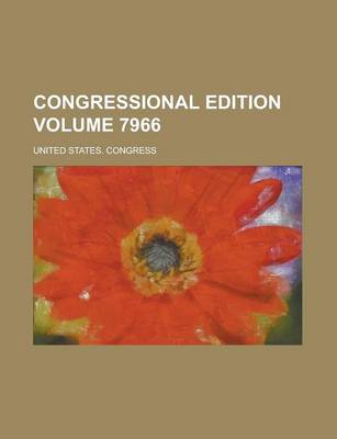 Book cover for Congressional Edition Volume 7966