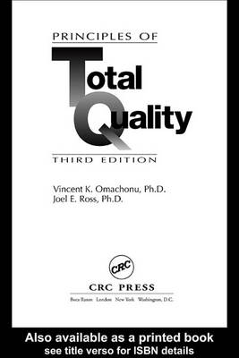 Book cover for Principles of Total Quality, Third Edition