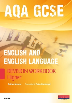 Cover of Pearson Revise GCSE AQA English/Language Workbook - (Higher)