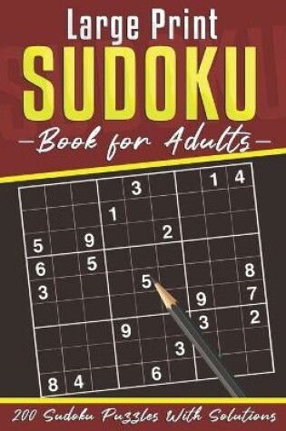 Cover of Large Print Sudoku Book for Adults