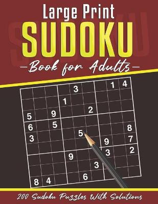 Book cover for Large Print Sudoku Book for Adults