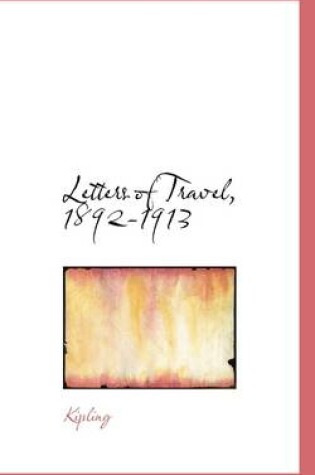 Cover of Letters of Travel, 1892-1913