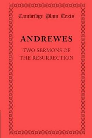 Cover of Two Sermons of the Resurrection