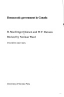 Book cover for Democratic Government in Canada