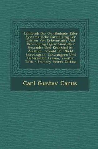 Cover of Lehrbuch Der Gynakologie