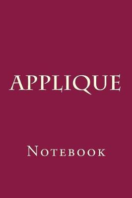 Book cover for Applique