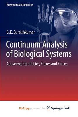 Cover of Continuum Analysis of Biological Systems