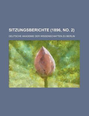 Book cover for Sitzungsberichte (1896, No. 2 )